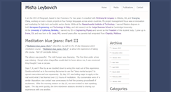Desktop Screenshot of mishaleybovich.com